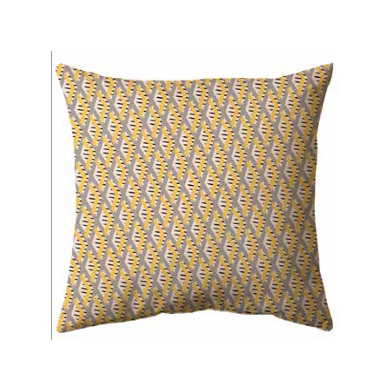 Banker Geometric Square Throw Cushion
