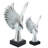 Elegant Eagle Wing Resin Sculpture Decorative Object for Living Room Decorations - Modern Figurine Accent for Office or Home Tabletop Decor - Silver-29305275-29305274