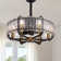 Wadeeah 20.5'' Dimmable Crystal Drum Ceiling Fan with Light Kit and Remote Control