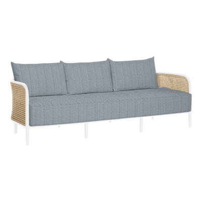 Havana Cane N-Dura Resin Wicker Outdoor Sofa by Summer Classics