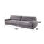 Ensemble moderne 2 pièces Velours côtelé Sofacadenza