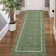 Scalloped Machine Washable Rug Non-Slip Bordered Floor Mats Non-Shedding Soft Low Pile Modern Accent Rugs for Living Room Bedroom Office