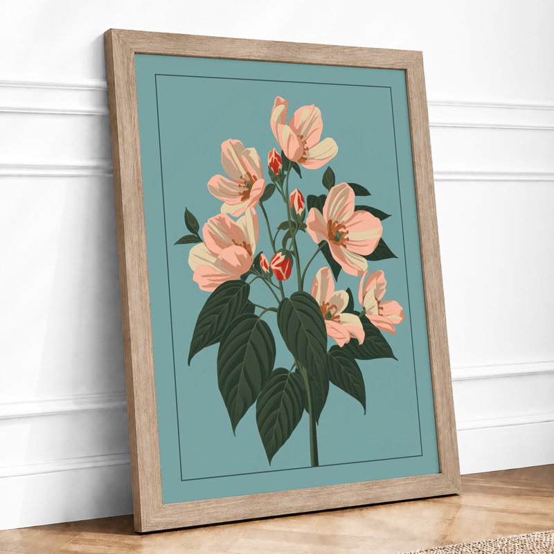 Study Botanical - Framed Print, A4 - 29.7 x 21.0 cm, Oak