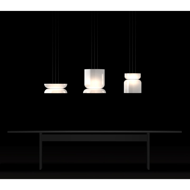 Luminaire suspendu géométrique à 2 lumières Totem