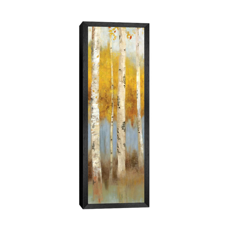 Promise I 1 Piece Panoramic Painting on Canvas, 30.48 cm H x 91.44 cm W, Black Framed Canvas