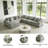 Lindyn 6-Piece Sectional With Chaise-801911999