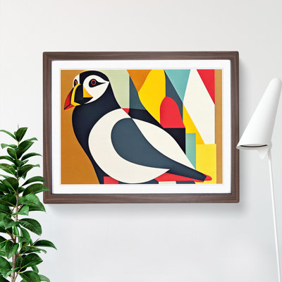 Puffin Bird Abstract Vol.1 - Single Picture Frame Print