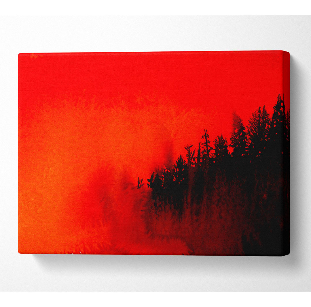 Red Mist Woodland - Kunstdrucke auf Leinwand