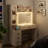 Makeup Vanity With Led Lighted Mirror