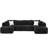 Xavia 135.4" Compressed U-Shaped Upholstered Sectional Sofa with 2 Movable Ottomans-128837904