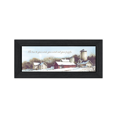 Be True Framed Wall Art for Living Room, Home Wall Décor by John Rossini