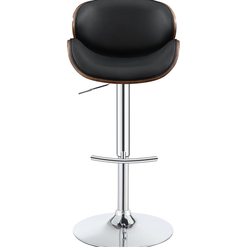Élégant tabouret de bar avec tabouret de style Mid-Century noir et décoratif: