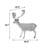 Gamino Deer Plastic Garden Statue