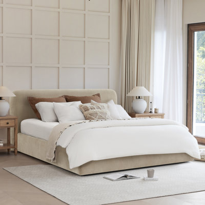 Lit plateforme tapissier Bella