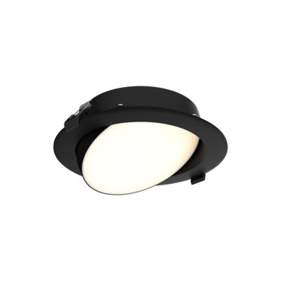 Fusion 6 Inch Round 5CCT Slim LED Recessed Gimbal Panel