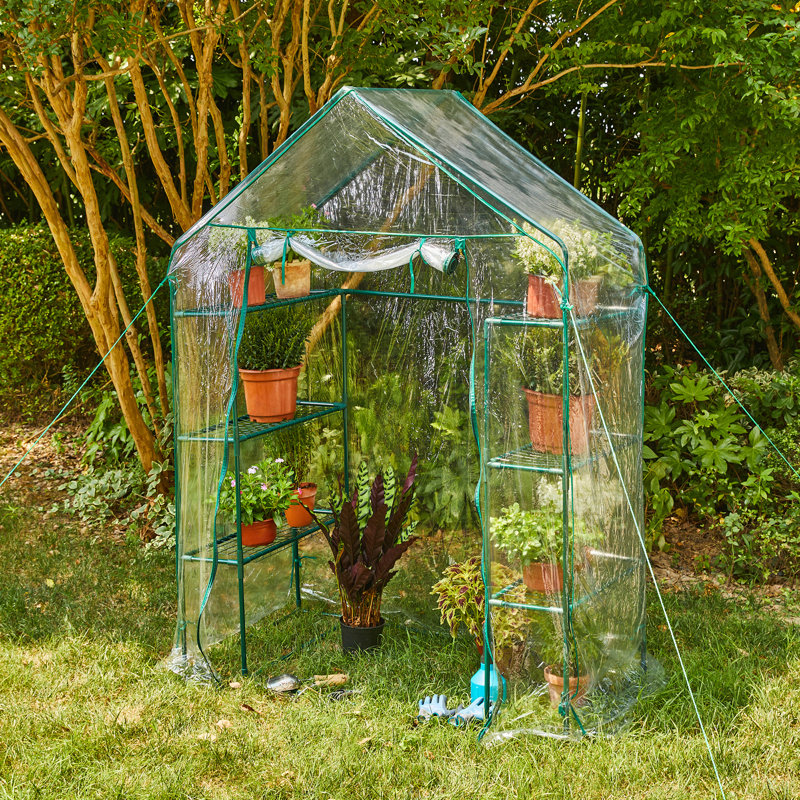 Serre de jardin à 4 niveaux avec cadre en acier 76,75 "H