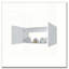 Armoire murale blanche 2 portes