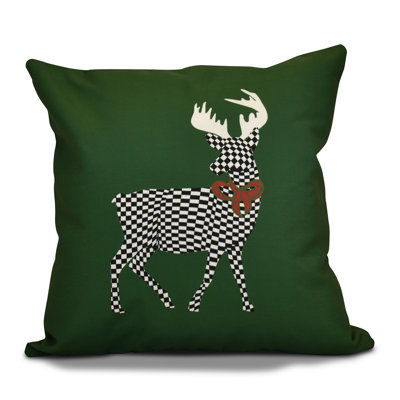 Jump For Joy Outdoor Reversible Throw Pillow