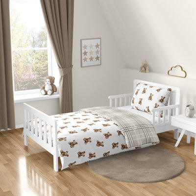 Boho Teddy Bear 5 Piece Toddler Bedding Set by Sweet Jojo Designs