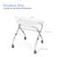 Foldable Height Adjustable Padded Shower Stool