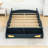 Full Size Race Car Platform Bed With Built-In Storage Space And Side Rails-1004929979