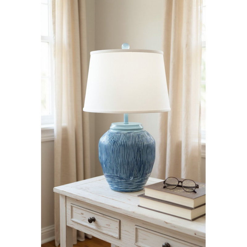 Lampe de table Tase Wave, Bleu