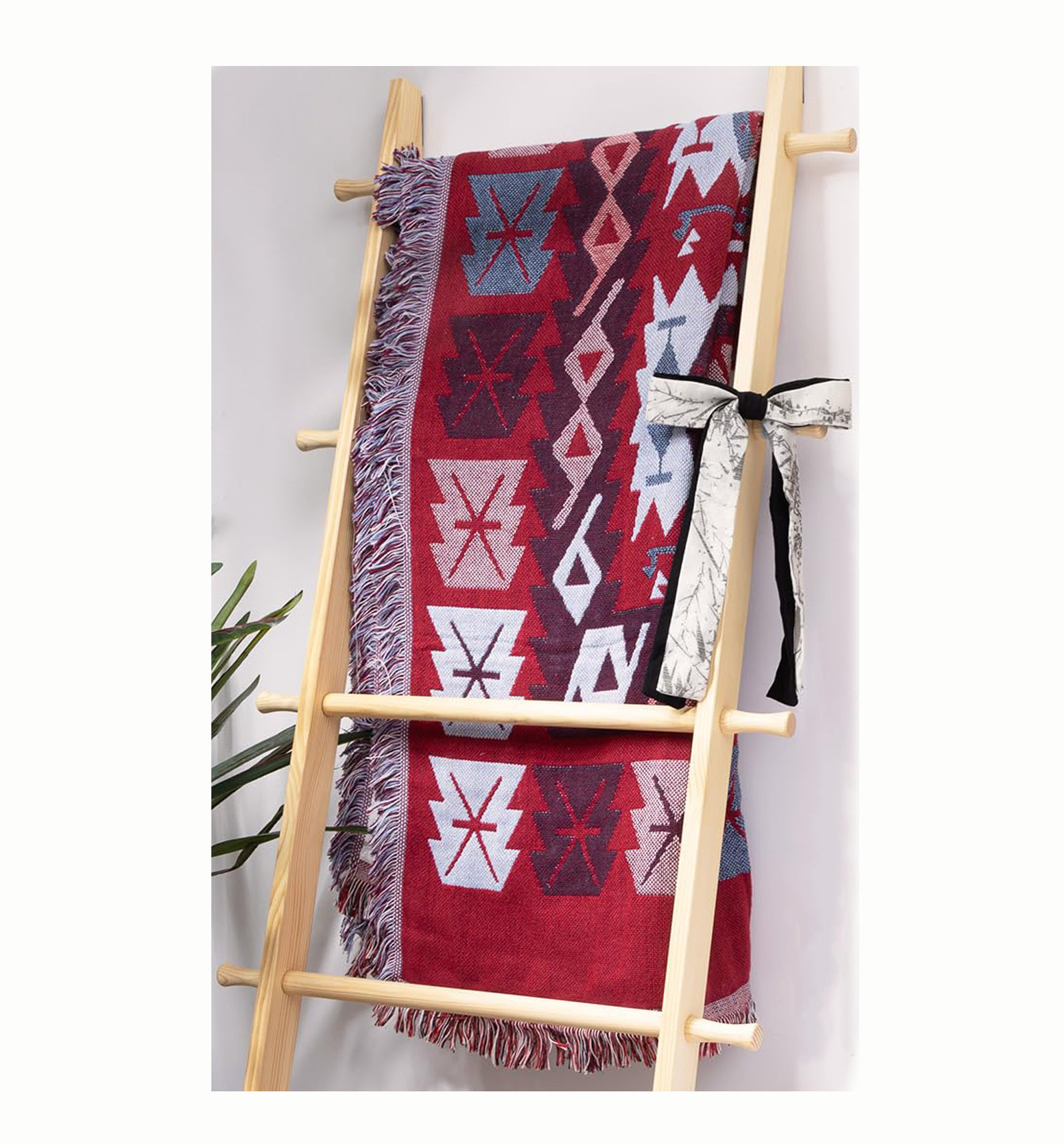 Latitude Run® 5-Tier Wooden 5 ft Blanket Ladder | Wayfair