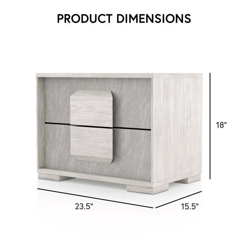 Juin 2-Drawer Nightstand