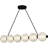 Clarendon Integrated LED Matte Black Linear Chandelier