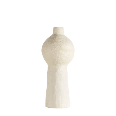 Bouquet Paper Mache Tan Vase H 31"