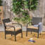Mobilier de patio moderne: chaise Kd brun clair avec coussin Chaise tropicale: matériau imperméable +