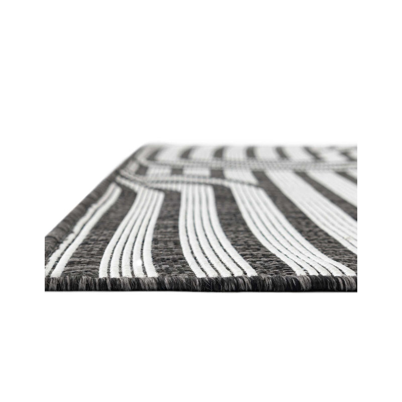 Tapis intérieur / extérieur d'extérieur moderne, Carré 7 pi 10 po