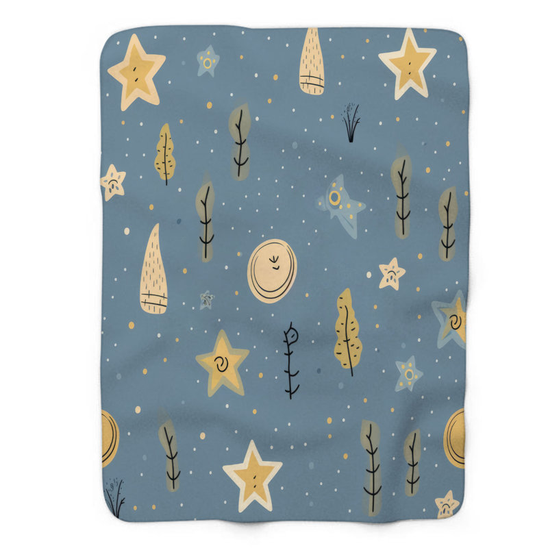 Boho Celestial - couverture 1 pièce, Lit simple