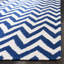 Tapis ivoire / bleu tissé à la main Emek-658369836