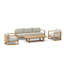 Junus Outdoor 4 - Piece Teak Conversation Set-1777120653