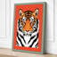 Tiger Bold Geometric - Wrapped Canvas-1181096-1181100