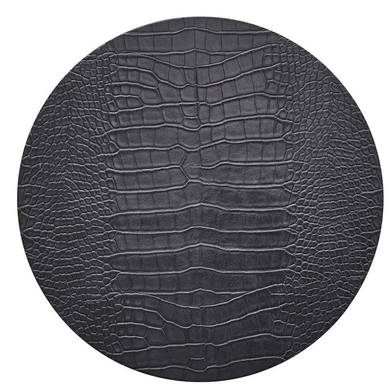 Croco Placemat, Charcoal
