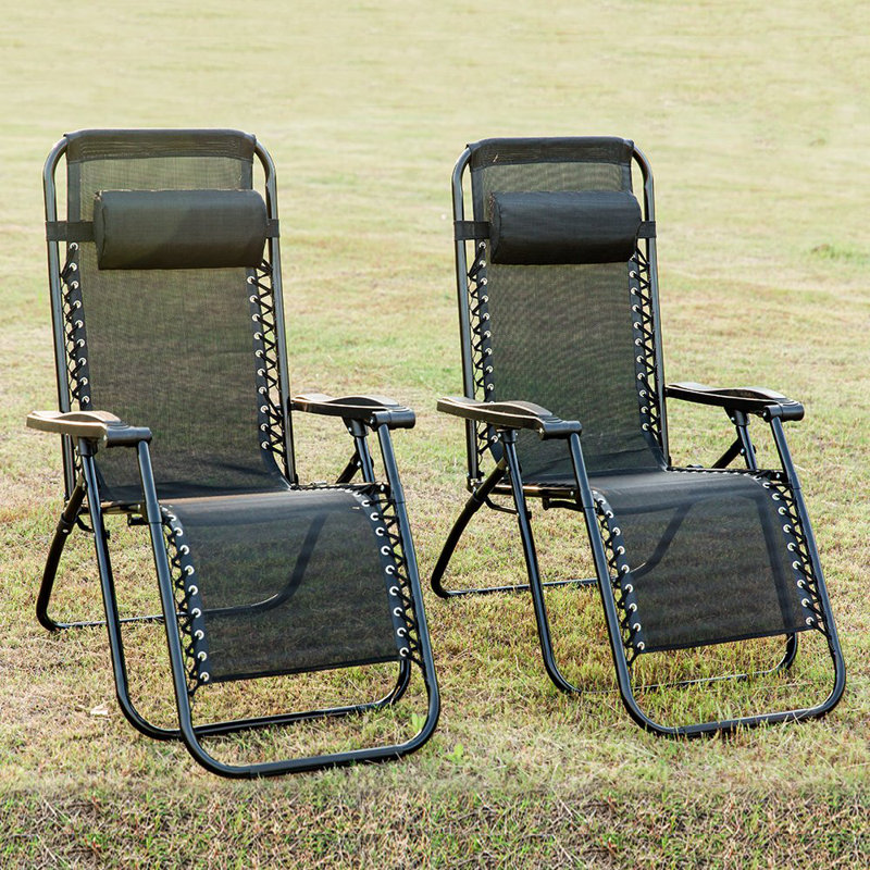 Gostkowski 151 cm Long Single Chaise, Black