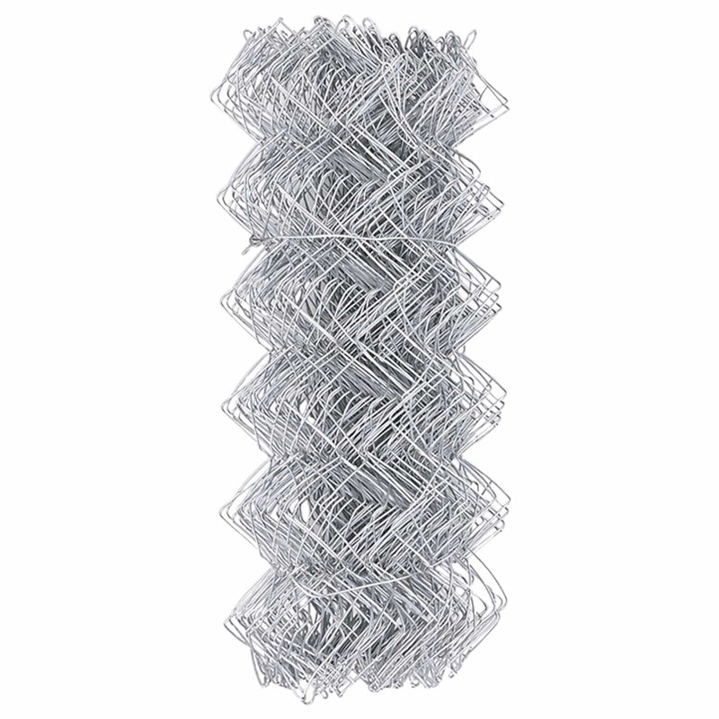 Clôture à maillons en chaîne vidaXL argenté 82,02 x 1,97 pi, 1,97 pi H x 8,2 pi pi