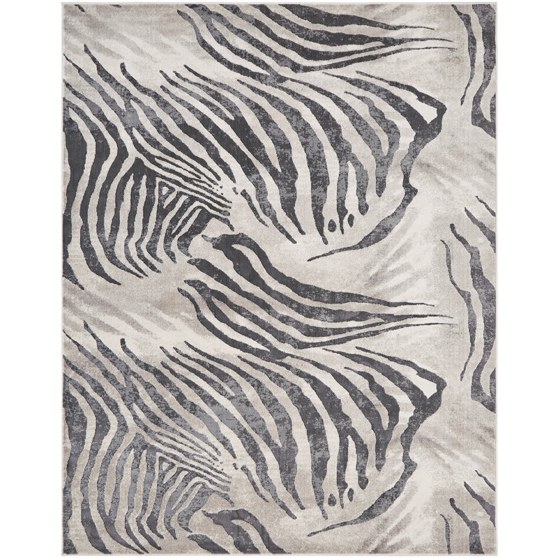 Animal Print Indoor Rug, Rectangle 3'11" x 5'7"
