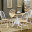 Natural Brown And White Dining Table With Tiltable Leaf - Versatile Functional Coloured Adjustable