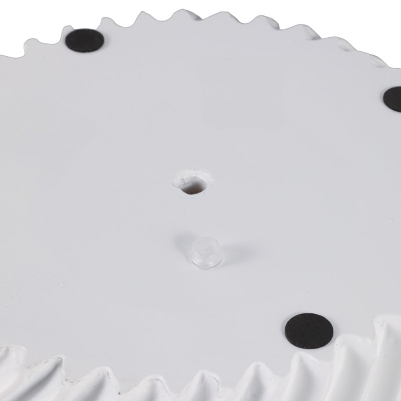 Polyresin Planters With Twisted Design And Sculptural Detailing, Set Of 2, White