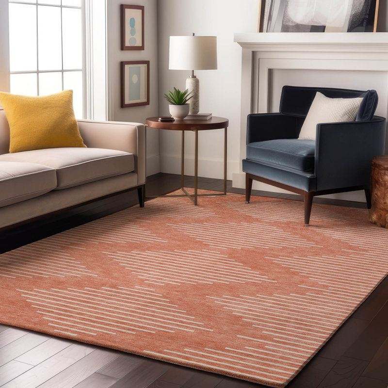 Tapis géométrique Premium lavable à la machine Colmenero AMF1016, Rectangle 2 pi 6 po x 3 pi 10 po