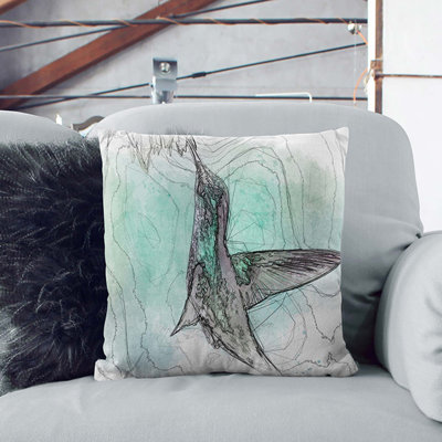 Hummingbird Cushion with Filling