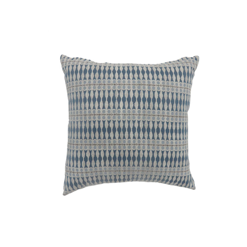 Bohemian Square Pillow cover & Insert, 18" H x 18" W, Blue