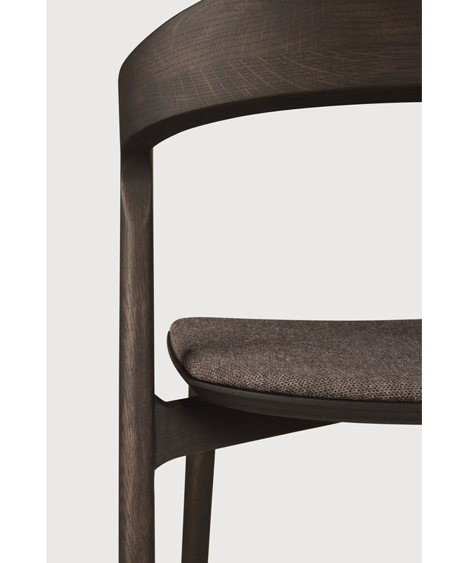 Bok Upholstered Dining Chair, Oak Brown Nylon/Wool, Oak Brown