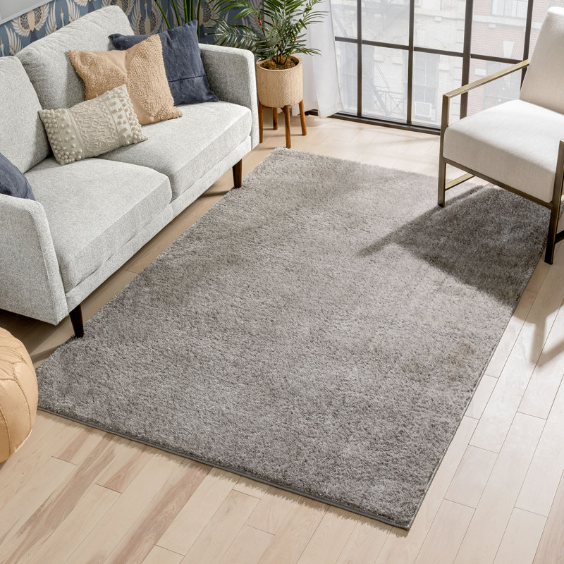 Rainbow Solid Colour Sheepskin Shag Area Rug, Rectangle 120 x 160cm