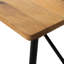 Table basse industrielle pour l'extérieur - bois avec finition antique, structure en métal noir, construction rétro, patio