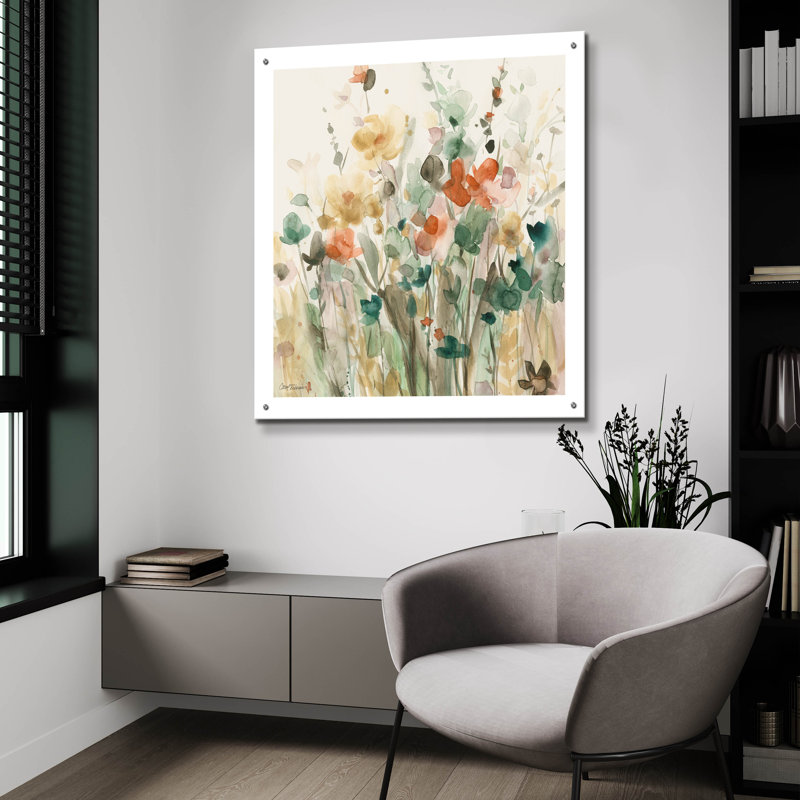 «In Full Bloom» par Carol Robinson, H 36 po x l 36 po x P 0,2 po