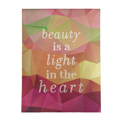 Tapis de beauté en polyester à citation de faux gemme